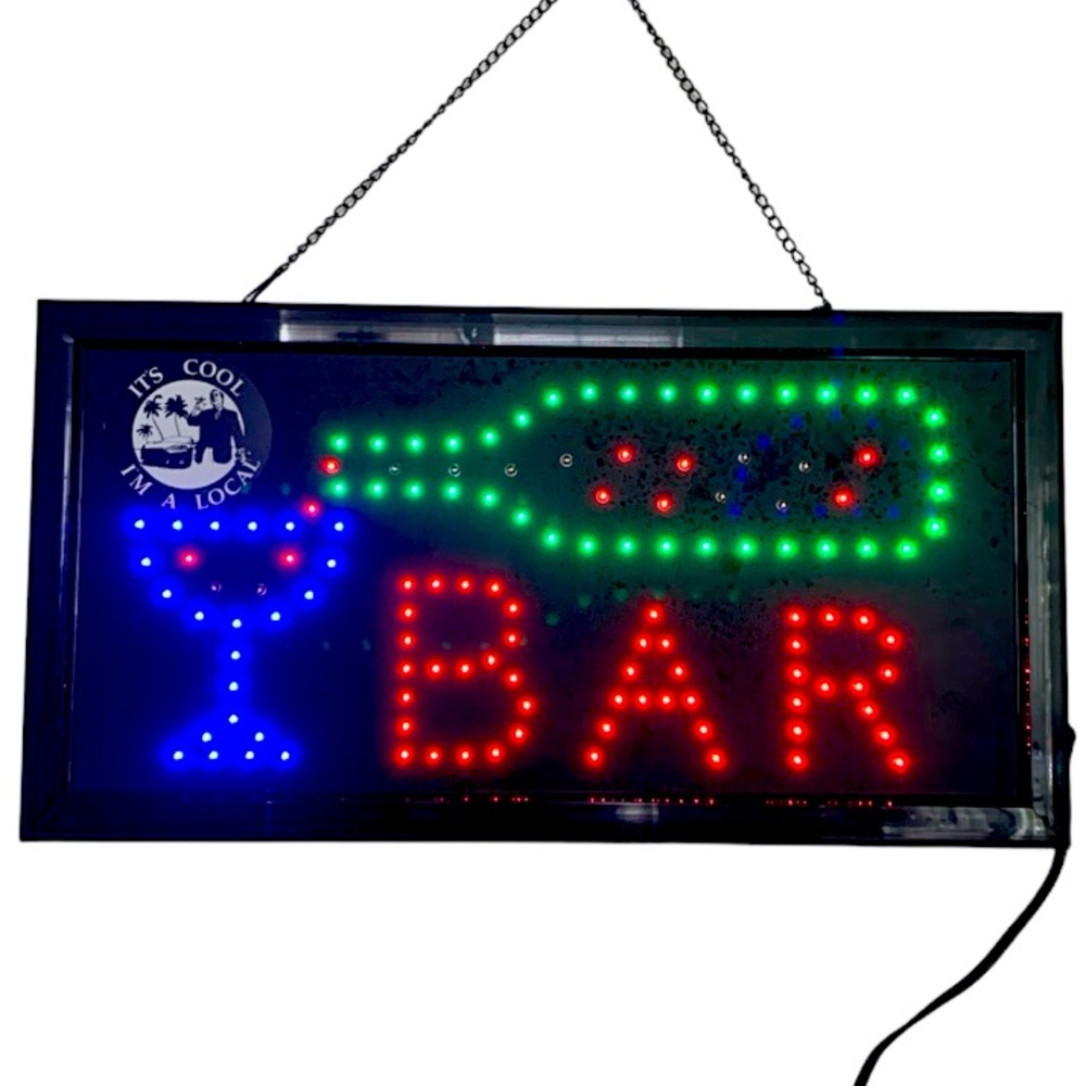 Wall Decor Art Led Bar Sign - Picture 1 of 11